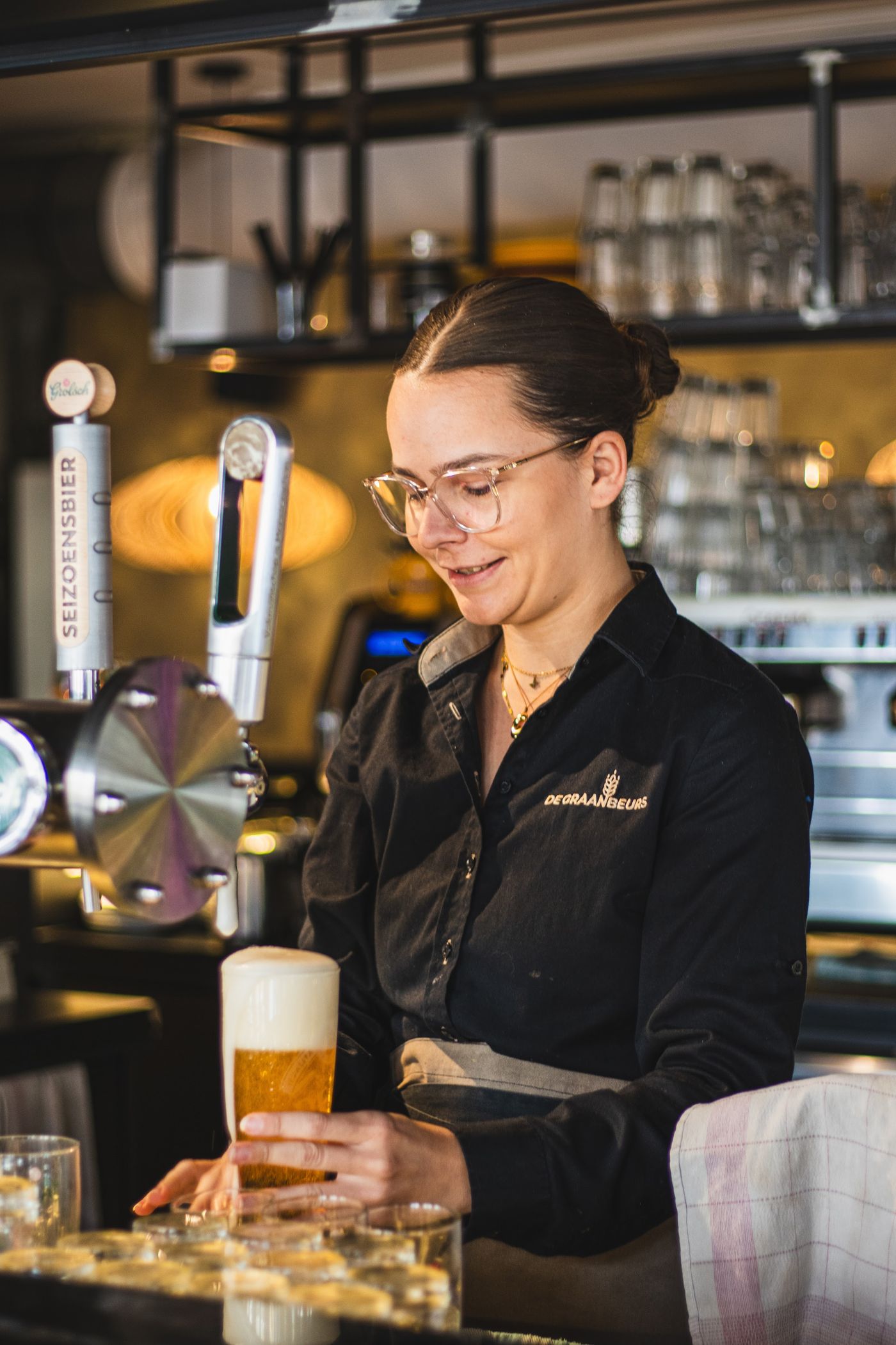 Vers getapt bier aan de tap van De Graanbeurs in Venlo
